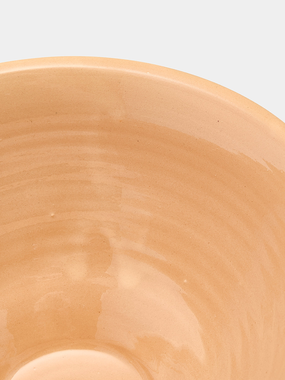 Poterie d’Évires - Flowers Hand-Painted Ceramic Large Serving Bowl - Green - ABASK