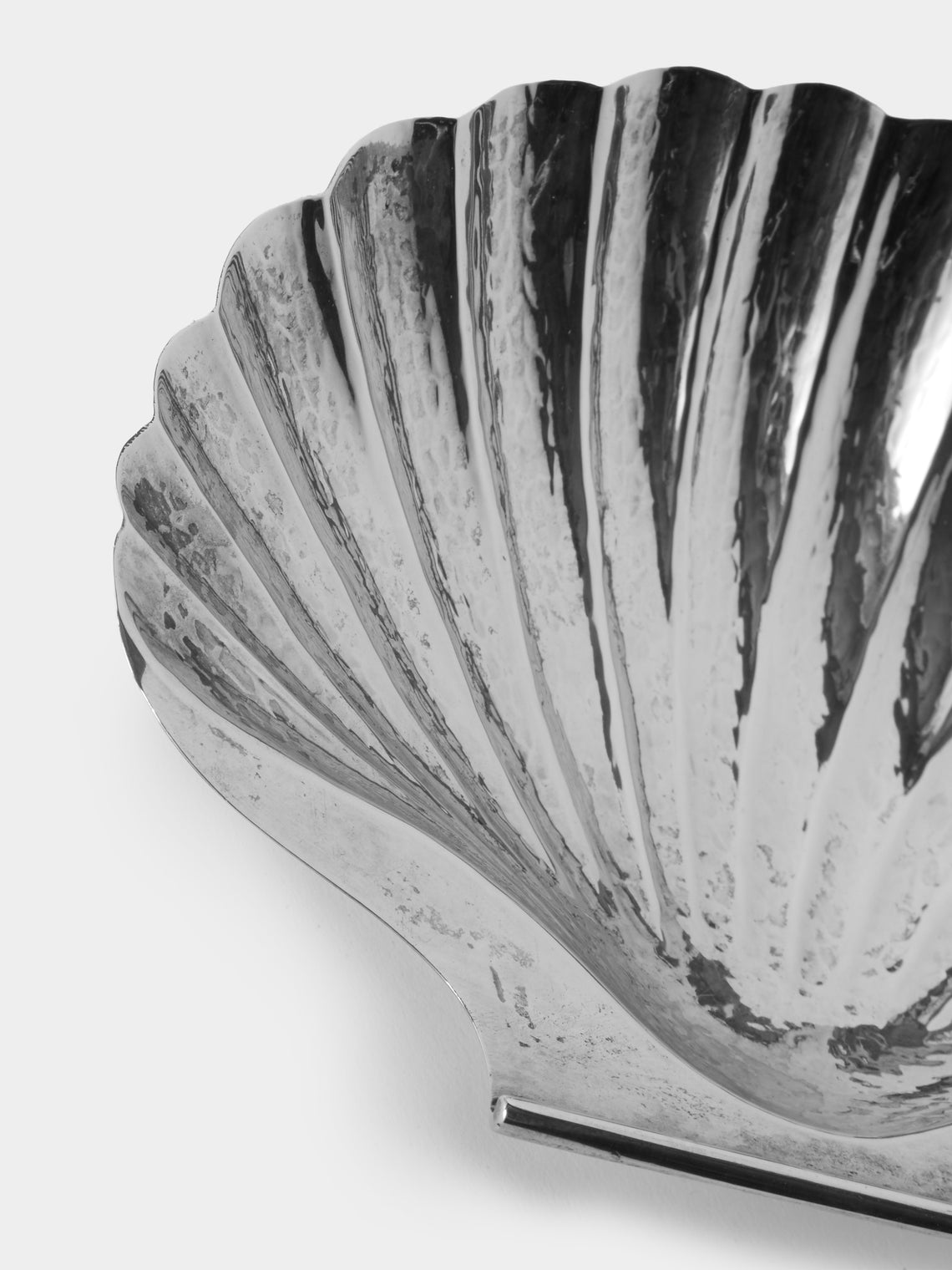 Antique and Vintage - 1950s Shell Silver-Plated Shell Trinket Bowl - Silver - ABASK