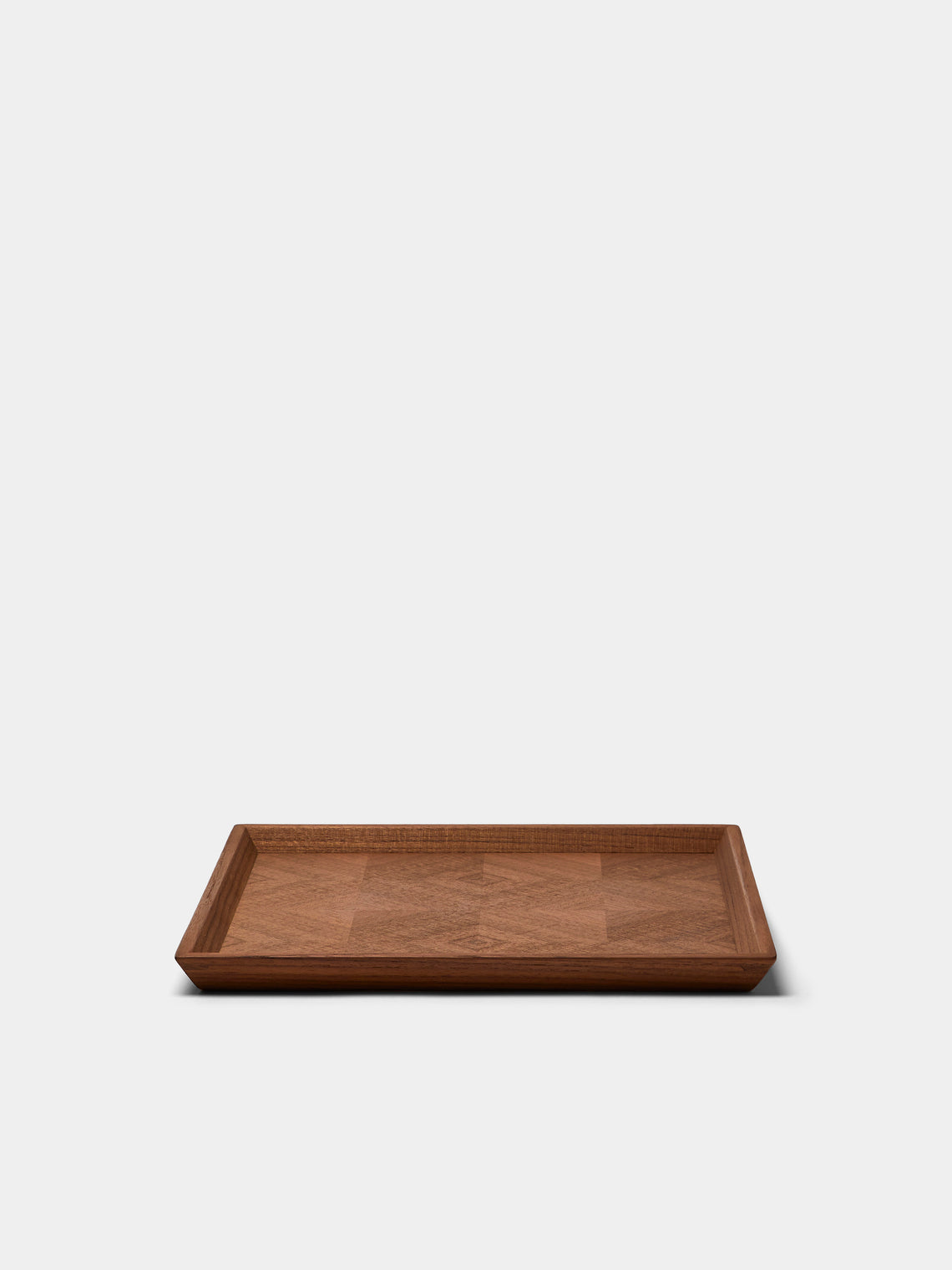 Mori Kougei - Poke Teak Square Tray (10.5in/26.5cm) - Brown - ABASK