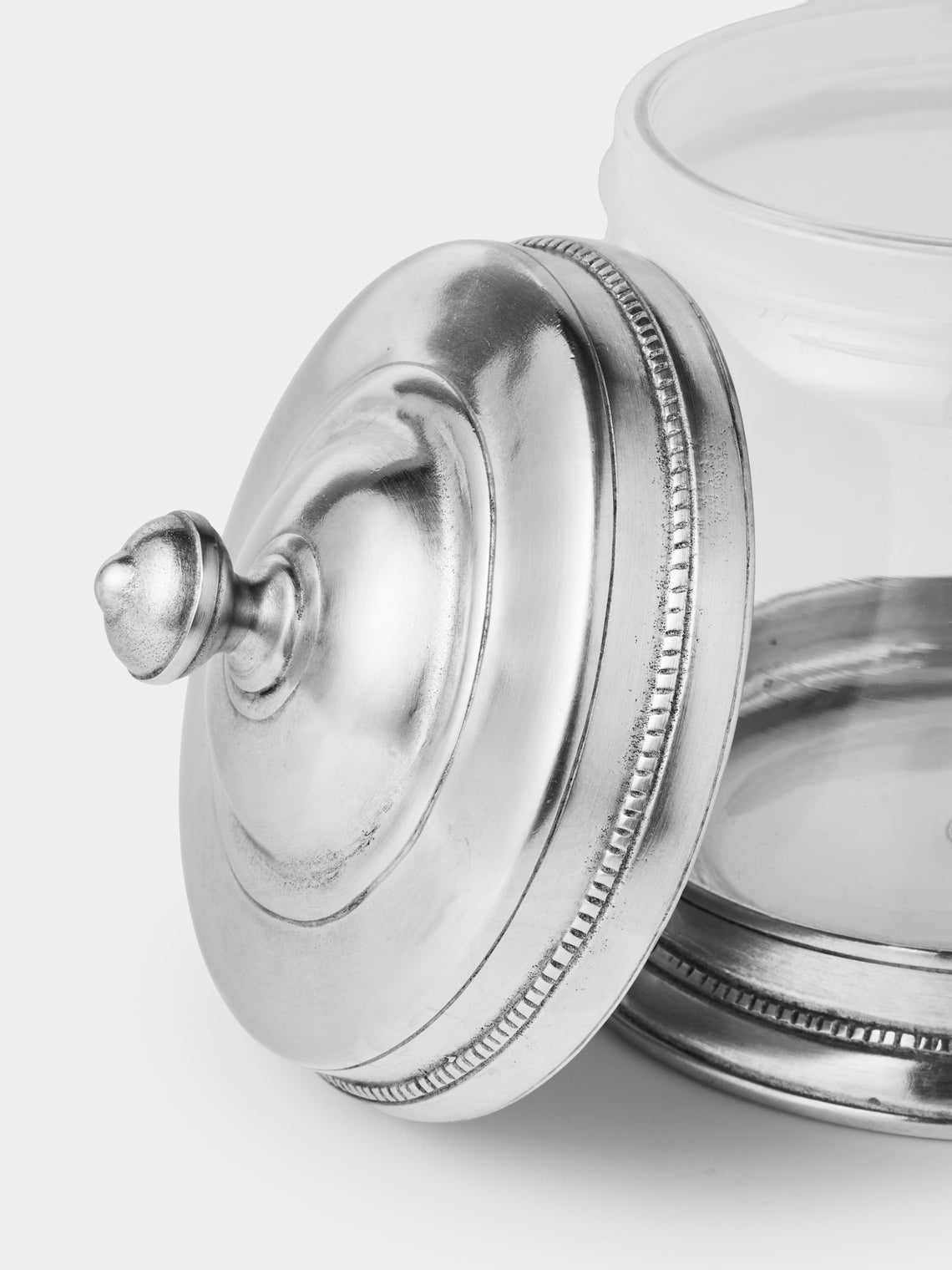 Cosi Tabellini - Toscana Pewter Cotton Wool Jar - Silver - ABASK