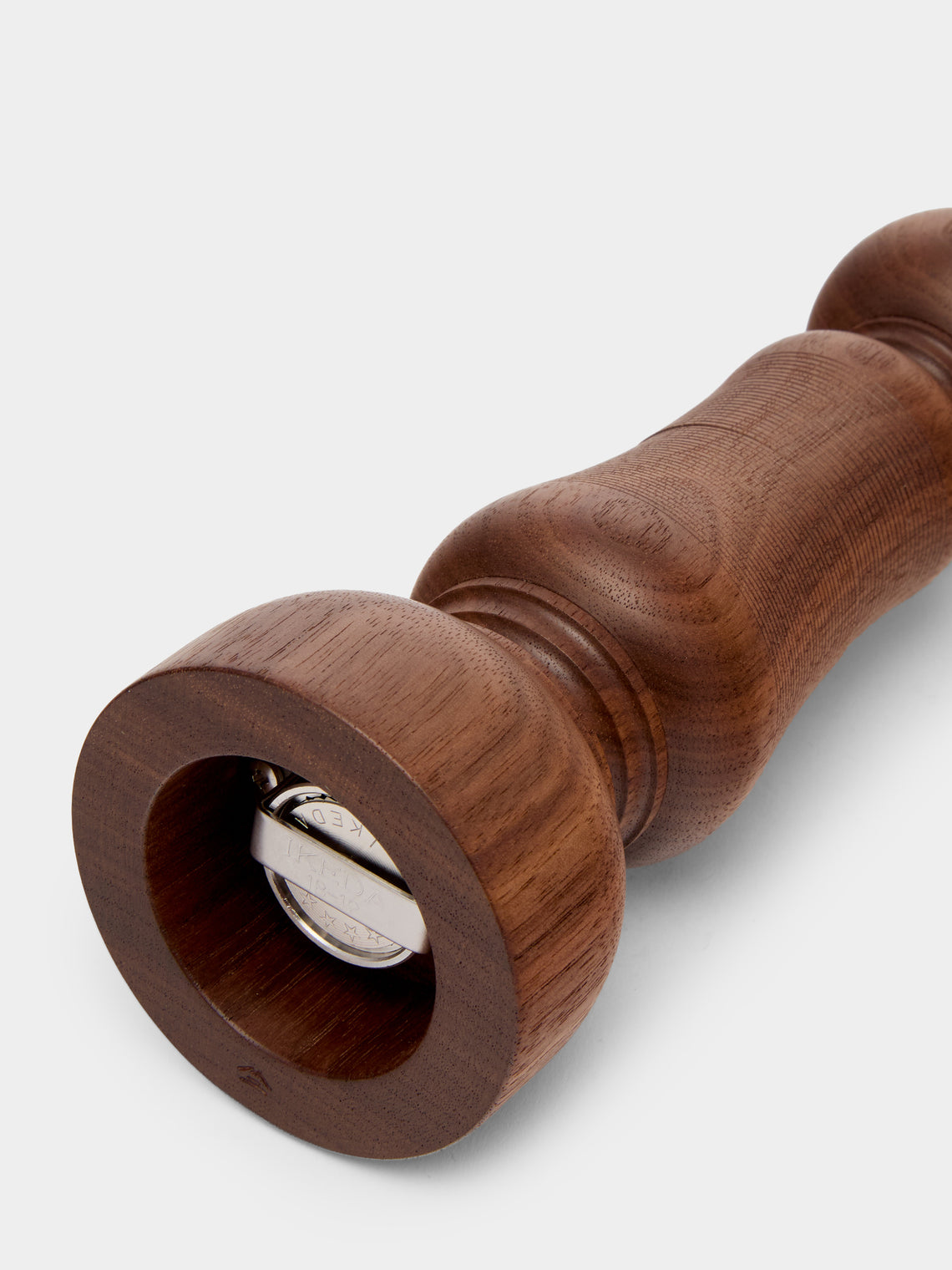 Yamani Woodworks - Hand-Turned Wood Salt Mill (7in/17.5cm) - Brown - ABASK