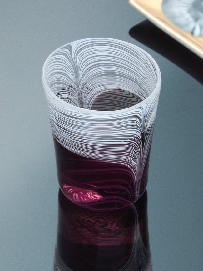 Droulers - Hand-Blown Murano Glass Tumbler - Purple - ABASK