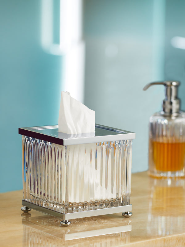 Zodiac London - Cut Crystal Tissue Box -  - ABASK