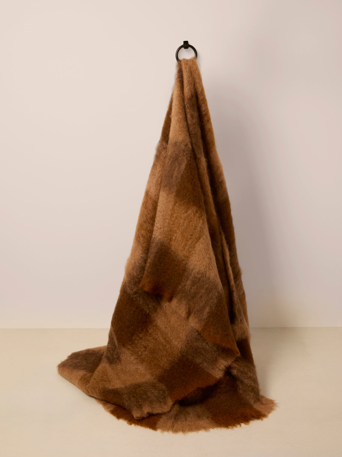 The Wren - Arbor Handwoven Mohair and Wool Throw (76.5in/1.95m) - Brown - ABASK