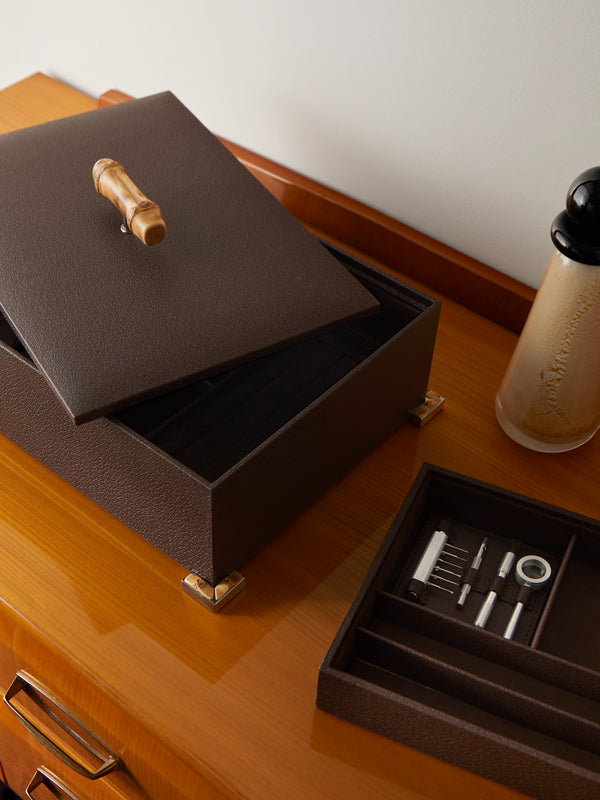 Lorenzi Milano - Bamboo Leather Jewellery Box -  - ABASK