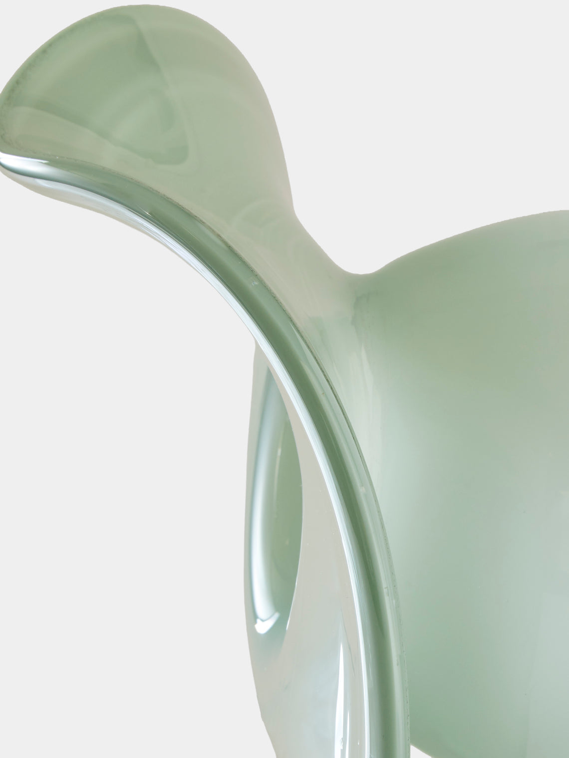 Oog Objects - 10 Hand-Blown Glass Vase (11in/28cm) - Green - ABASK