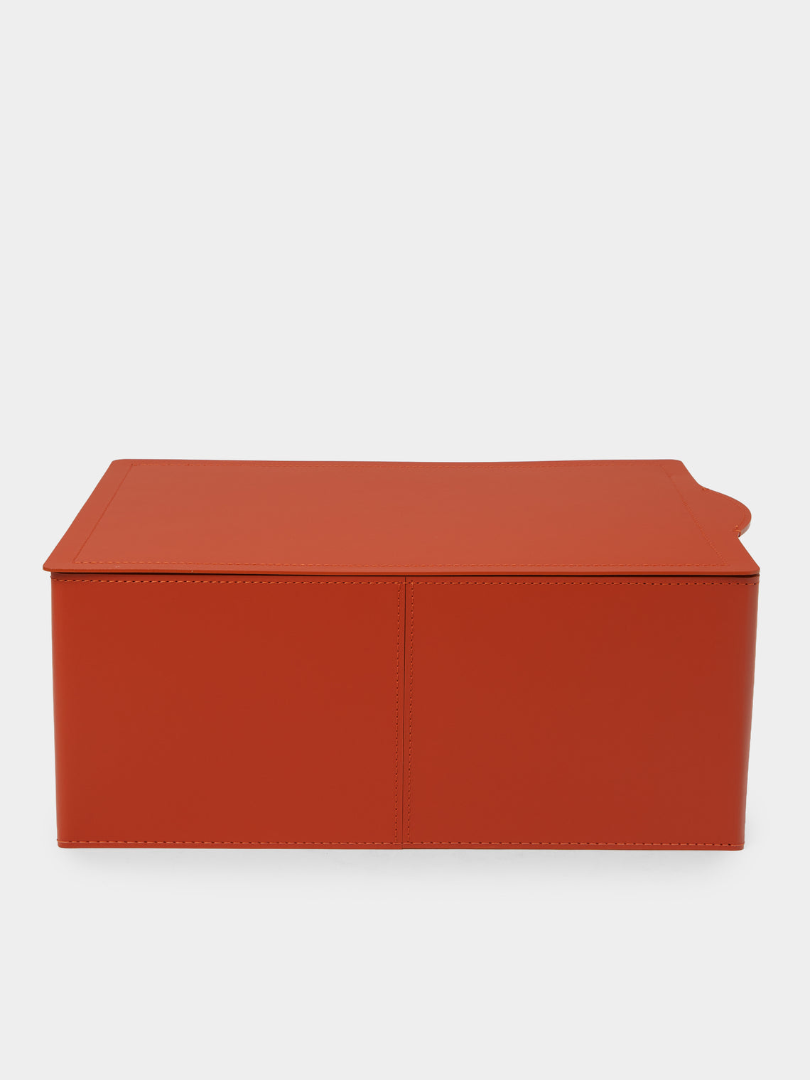 RUDI - Sciuscià Leather Shoe Box - Orange - ABASK - 