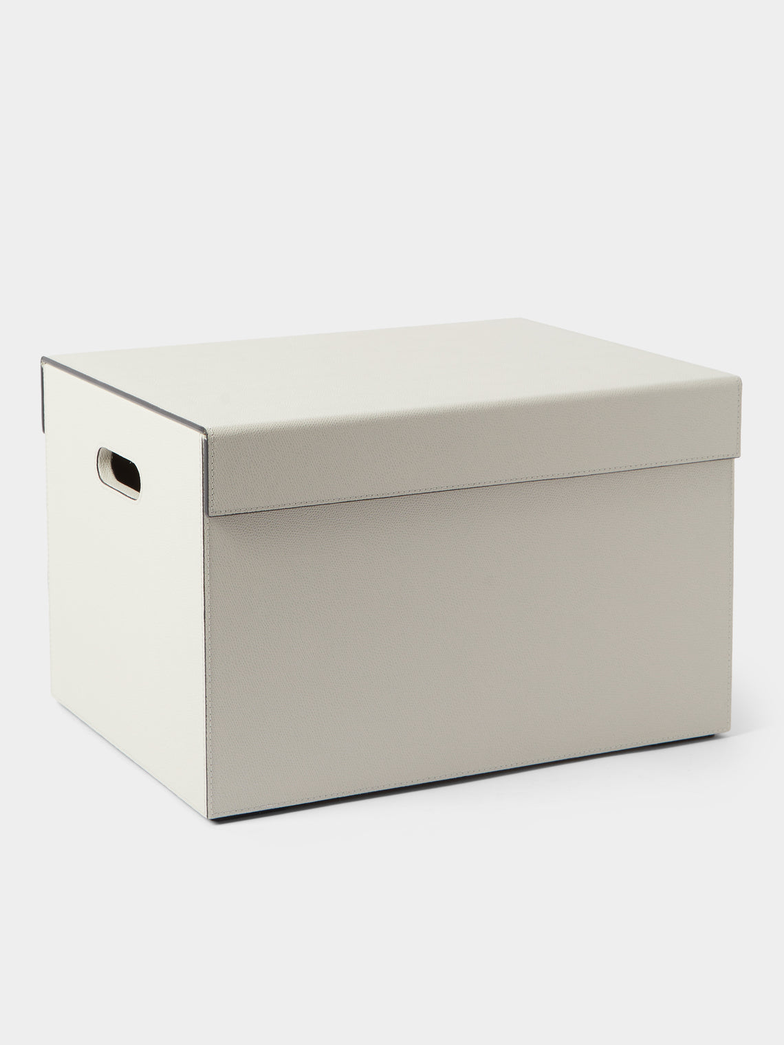 Giobagnara - Parma Leather Medium Closet Box - Cream - ABASK