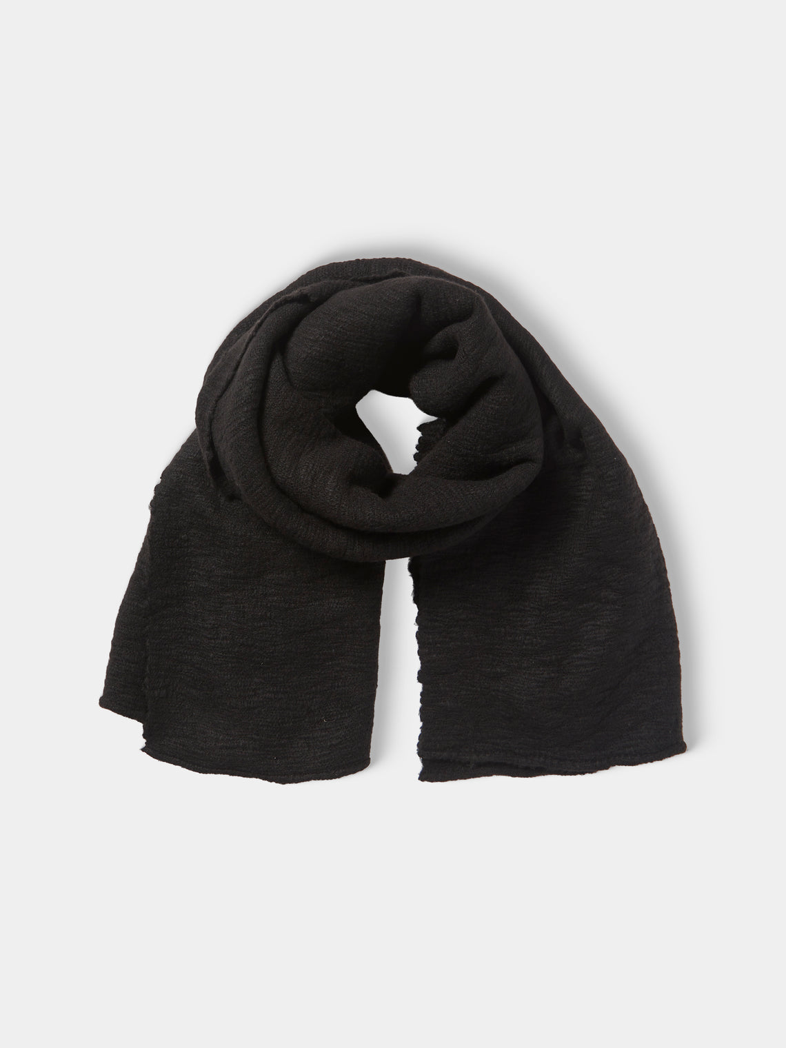 Norlha - Shepherd Hand-Spun Yak Khullu Scarf - Black - ABASK - 