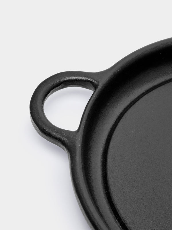 Antique and Vintage - Mid-Century Carl Auböck for Ostovics Culinar Cast Iron Medium Shallow Pan -  - ABASK