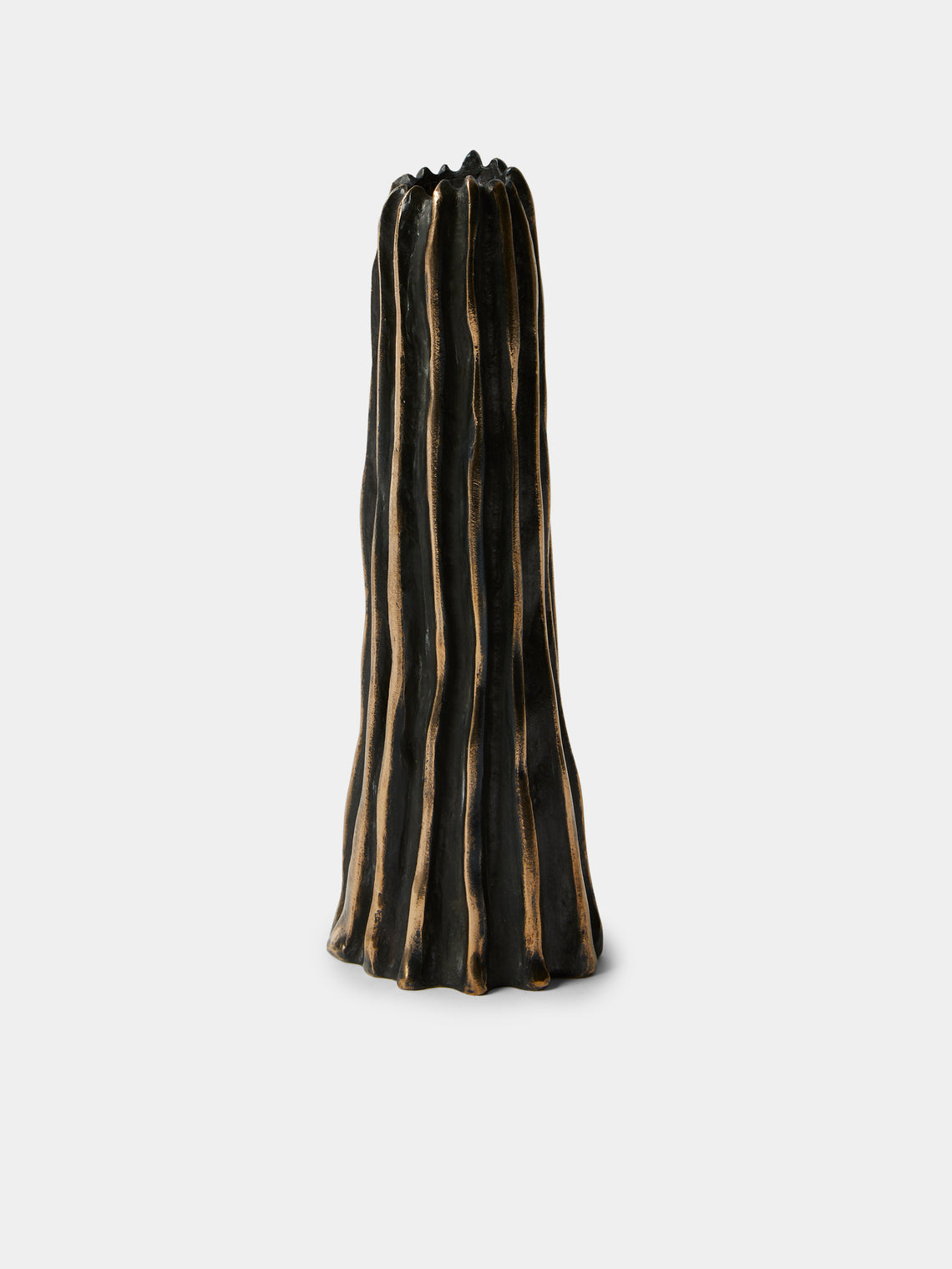 Studio Palatin - | Set of 3 | Surculus Bronze Candlestick - Bronze - ABASK