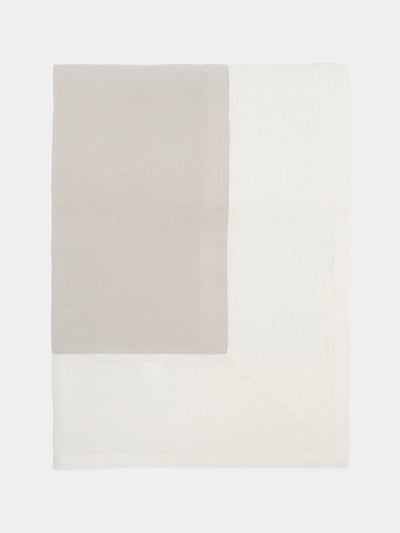 Borgo delle Tovaglie - Bauhaus Linen Square Tablecloth - Natural - ABASK - 