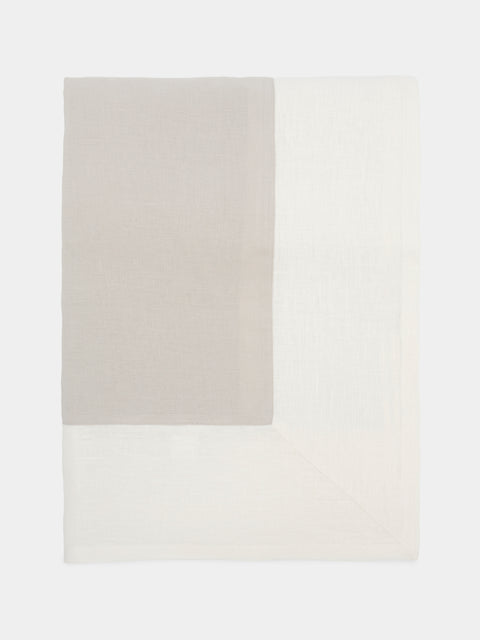 Borgo delle Tovaglie - Bauhaus Linen Square Tablecloth - Natural - ABASK - 