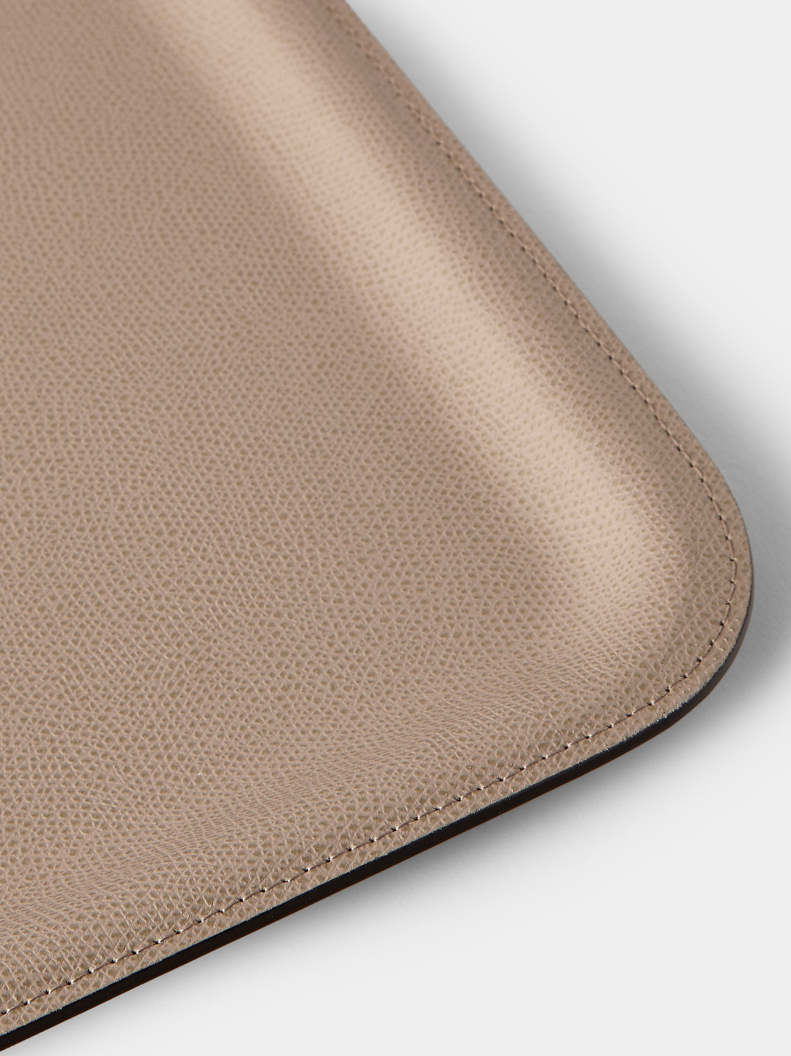 Giobagnara - Miramar Leather Tray (18in/45.5cm) - Beige - ABASK