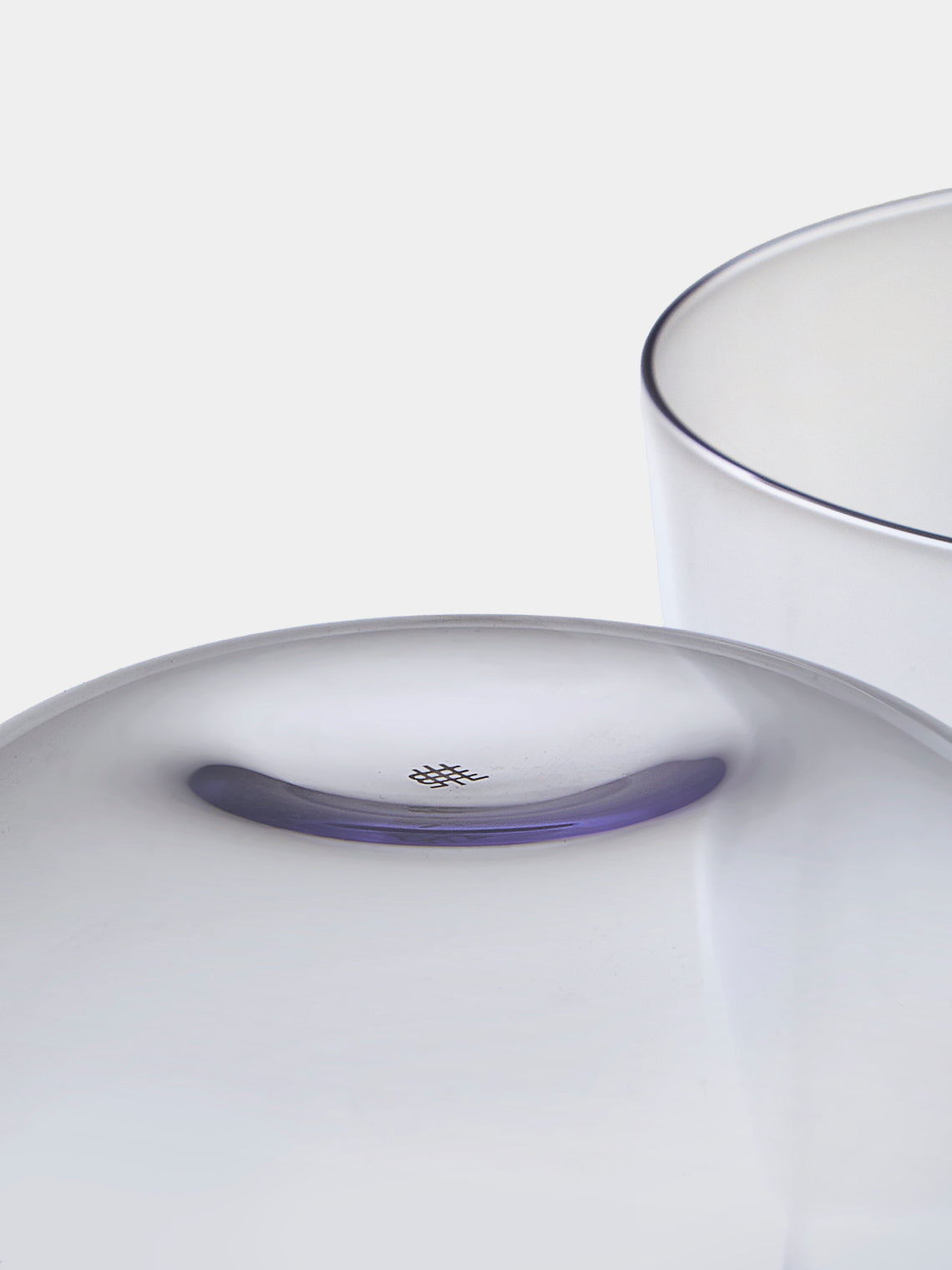 Lobmeyr - | Set of 2 | Alpha Crystal Tumblers - Purple - ABASK