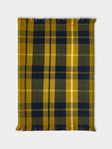 Otherways - Handwoven Yak Check Blanket (79in/2m) - Yellow - ABASK