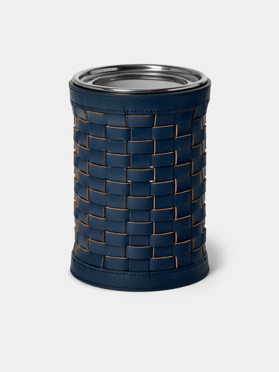 Riviere - Barcelona Water-Resistant Leather Wine Cooler - Navy - ABASK - 