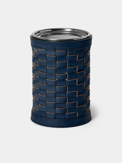 Riviere - Barcelona Water-Resistant Leather Wine Cooler - Navy - ABASK - 