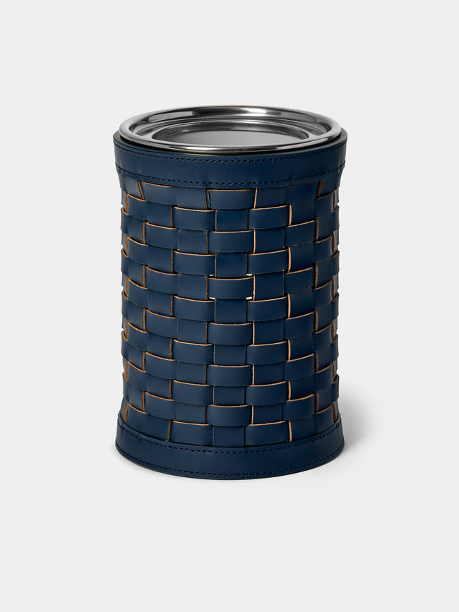 Riviere - Barcelona Water-Resistant Leather Wine Cooler - Navy - ABASK - 