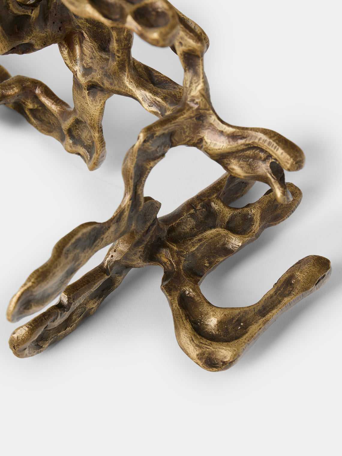 Viya - Harappa Brass Small Candle Holder - Bronze - ABASK