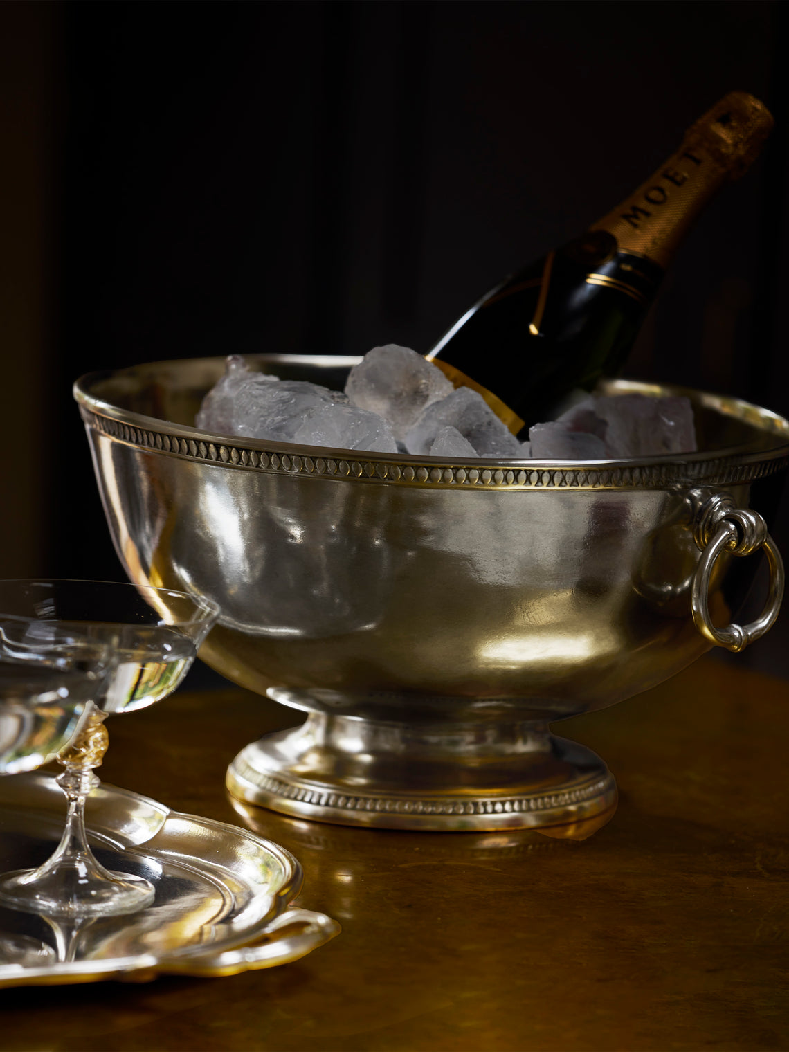 Cosi Tabellini - Pewter 5-Bottle Ice Bucket - Silver - ABASK