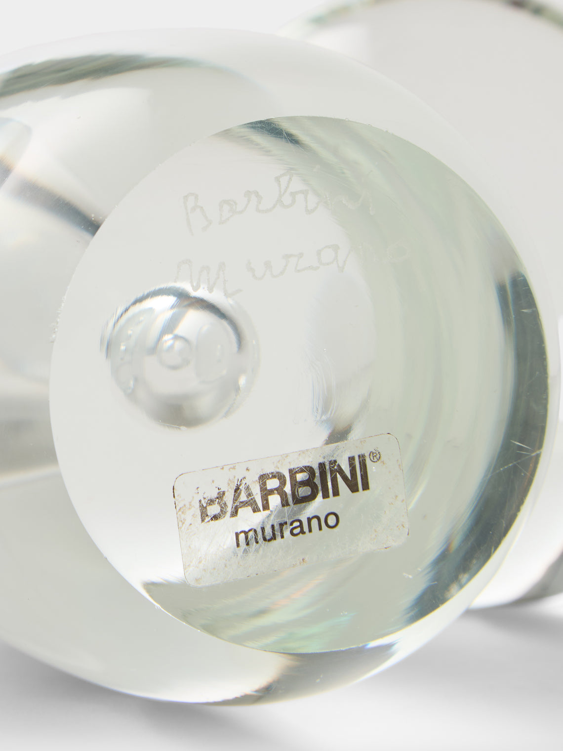 Antique and Vintage - 1970s Barbini Glass Paperweights (Set of 3) - Clear - ABASK