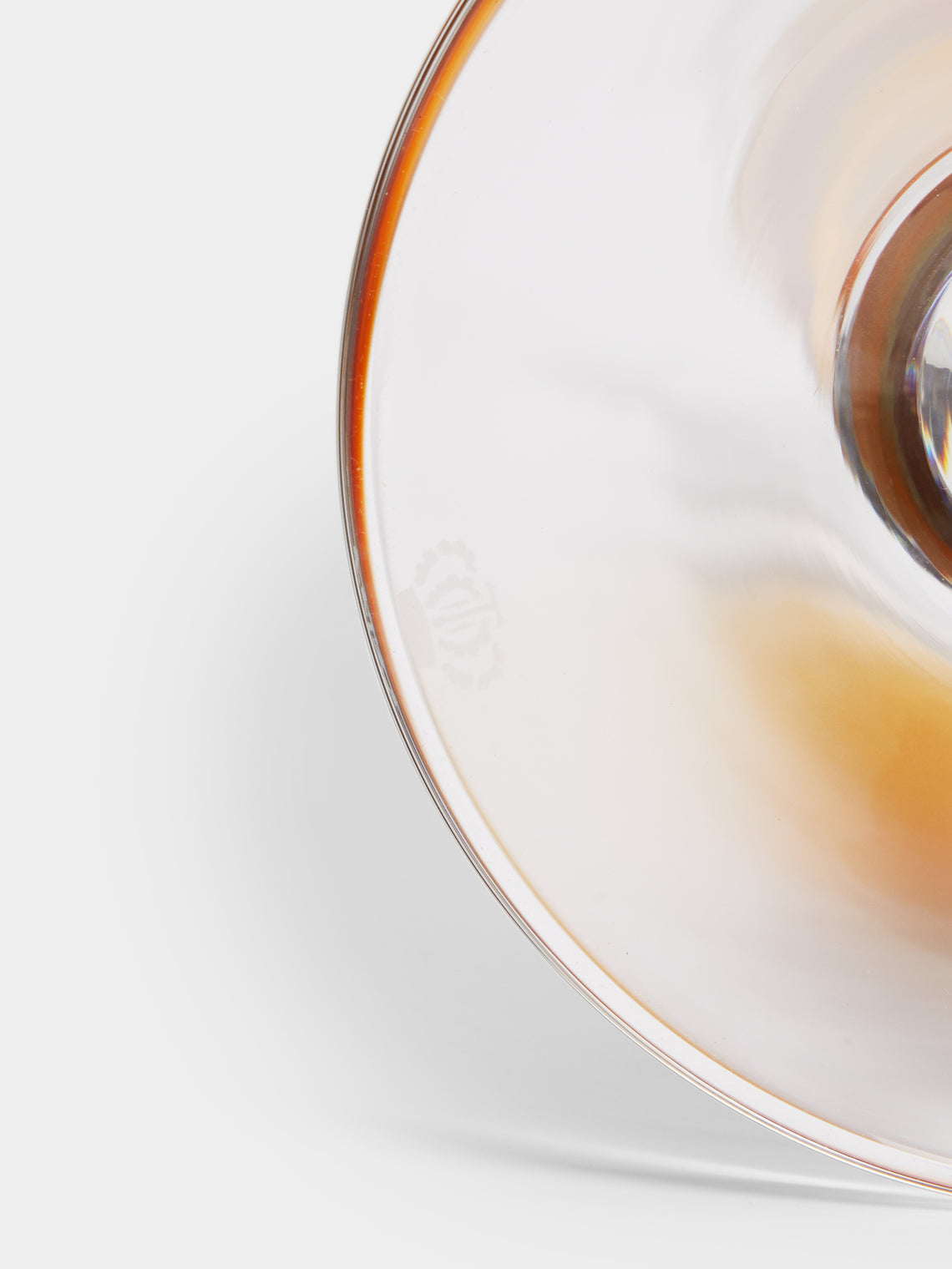 Theresienthal - Memphis Hand-Blown Crystal Candlestick (Set of 2) - Amber - ABASK