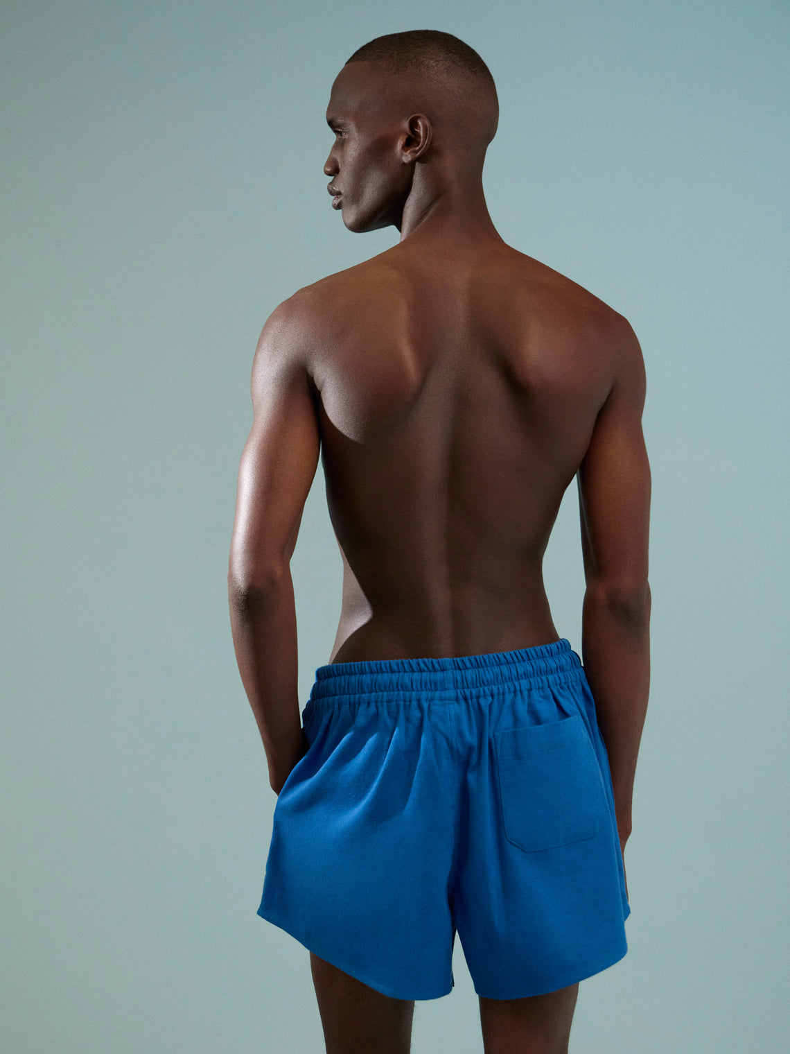 Marrakshi Life - The High-Waisted Shorts - Blue - ABASK