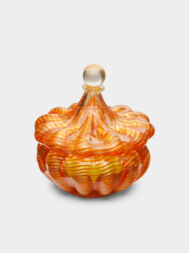Antique and Vintage - 1950s Ercole Barovier Glass Lidded Bowl -  - ABASK - 