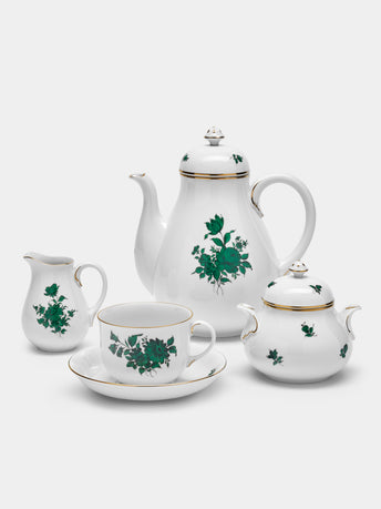 Augarten - Maria Theresia Hand-Painted Porcelain Coffee Collection - Green - ABASK - 
