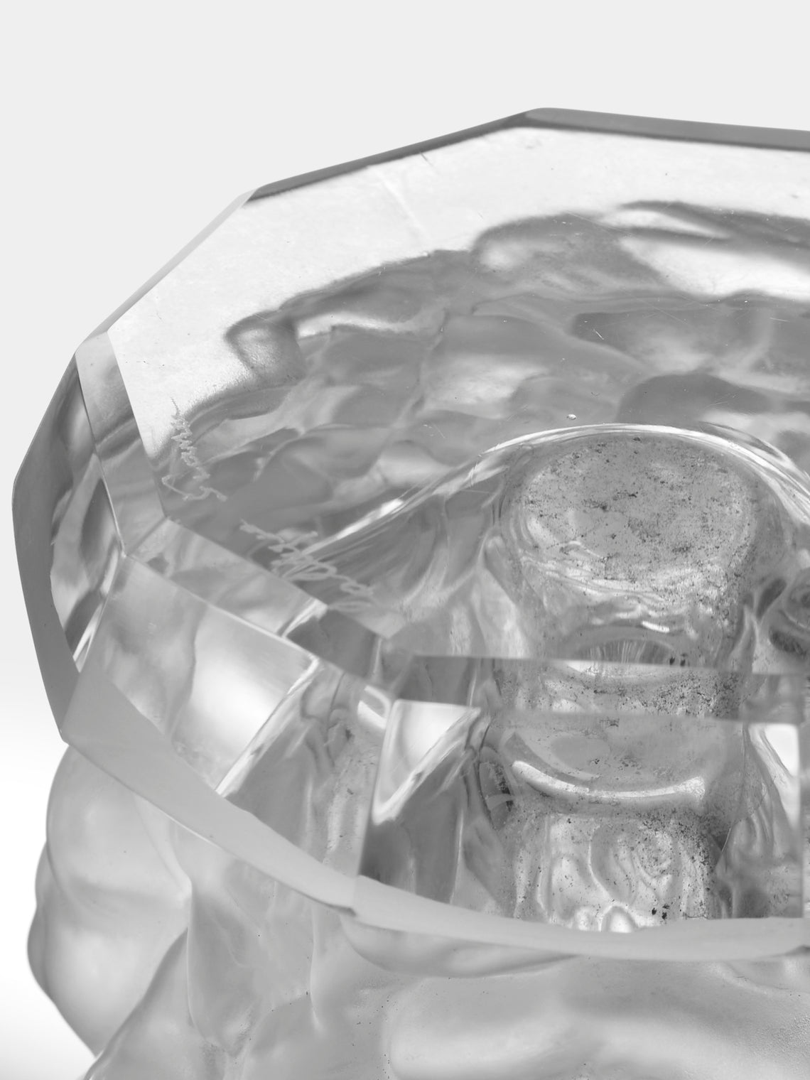 Antique and Vintage - Mid-Century Daum Crystal Bud Vase (10in/25cm) - Clear - ABASK