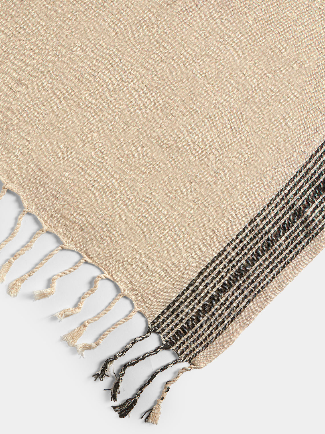 Mizar & Alcor - Neve Handwoven Linen and Cotton Towels (Set of 2) - Natural - ABASK