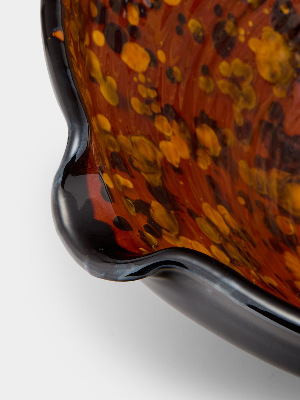 Poterie de Cliousclat - Hand-Speckled Slipware Mixing Bowl - Brown - ABASK