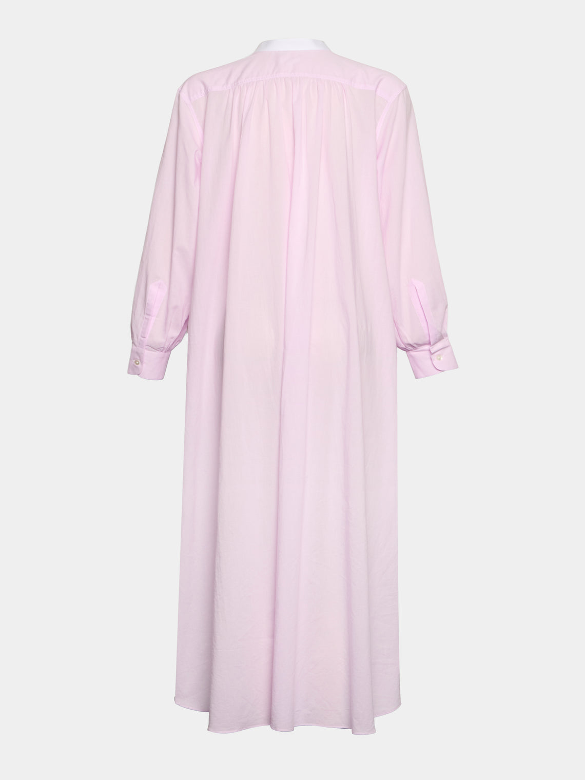 Sebline - Women's Painter’s Cotton Shirt Dress - Light pink - ABASK