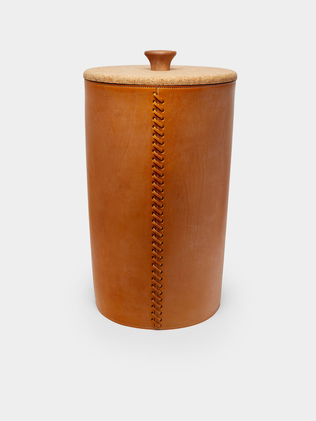 Otis Ingrams - Pithos Leather Laundry Basket -  - ABASK