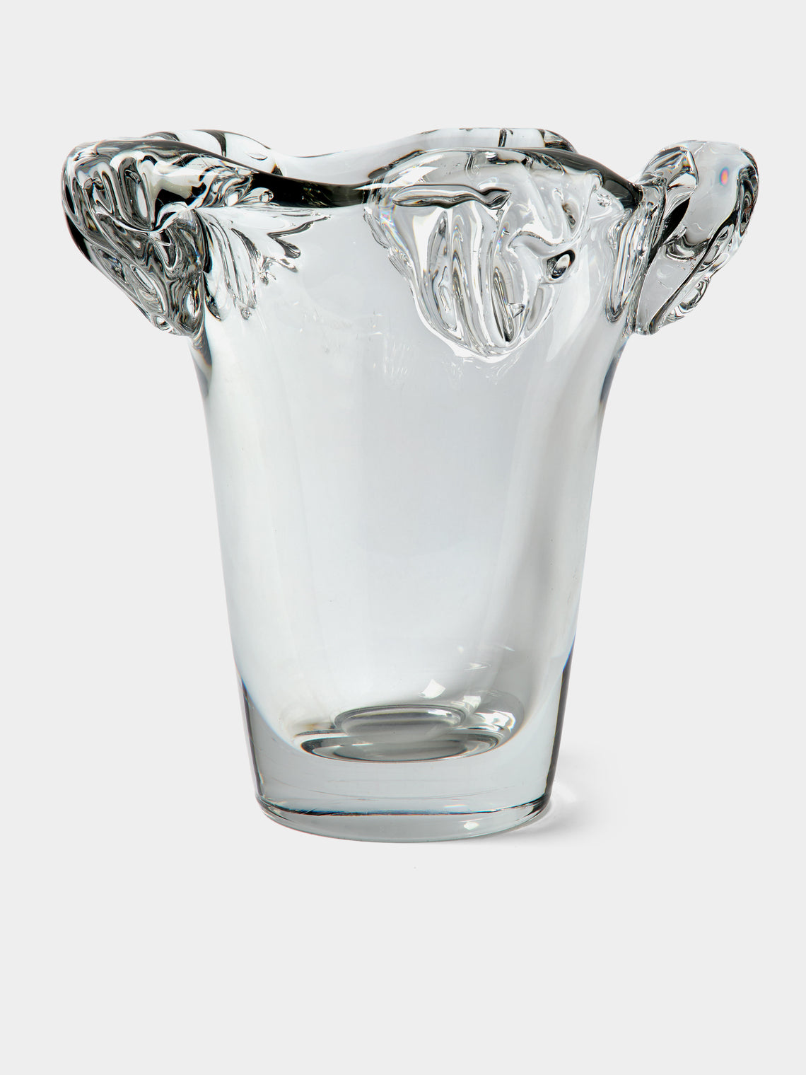 Antique and Vintage - 1960s Daum Crystal Vase (11in/27.5cm) - Clear - ABASK