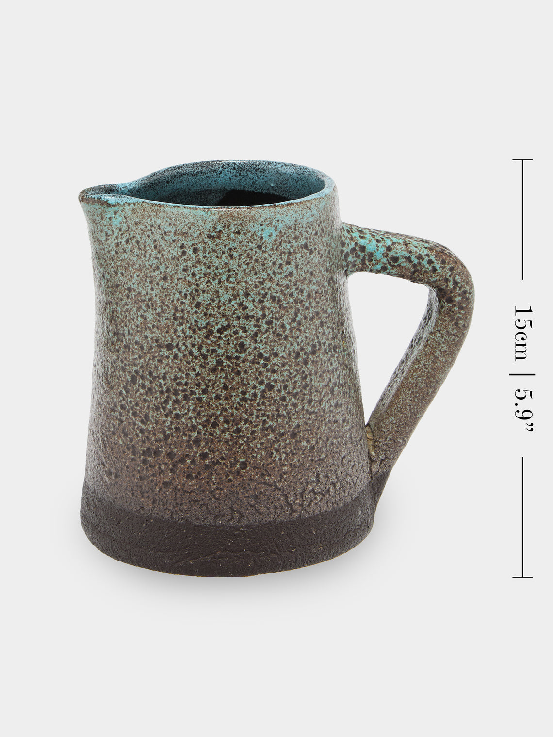 Antique and Vintage - Mid-Century Accolay Ceramic Jug - Brown - ABASK