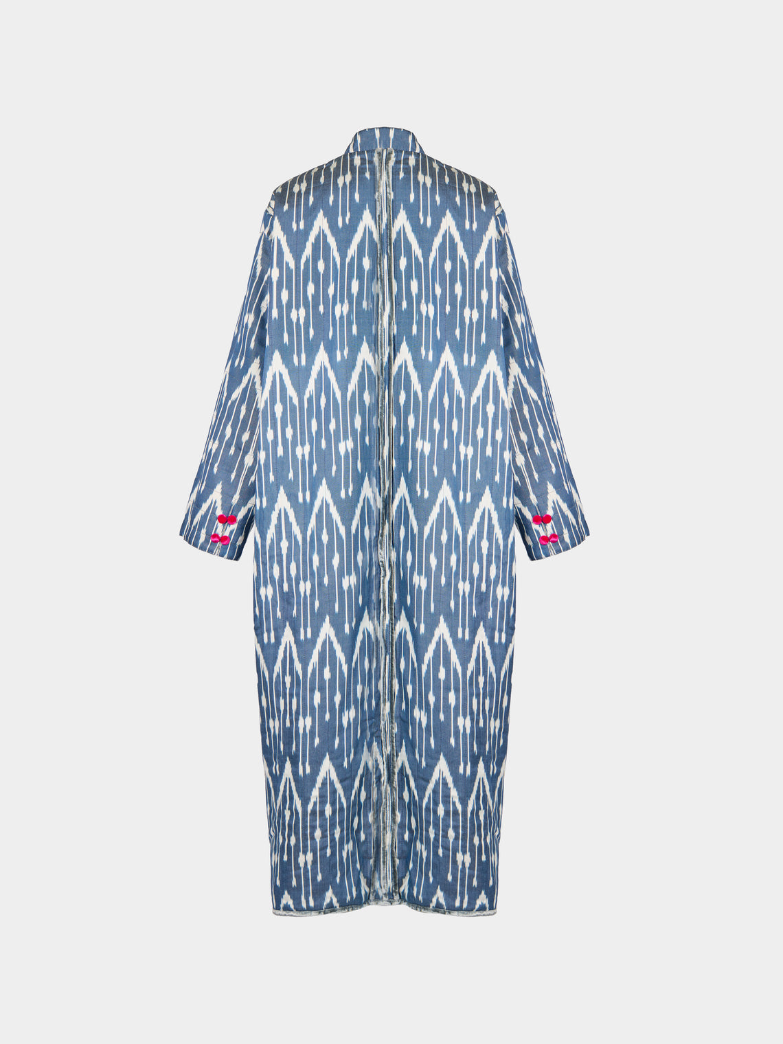 Nazzy Beglari - Hand-Loomed Ikat Cotton Reversible Chapan-Style Robe | One Size - Multiple - ABASK