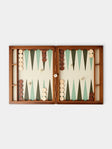Giobagnara - Leather Backgammon Set - Green - ABASK - 