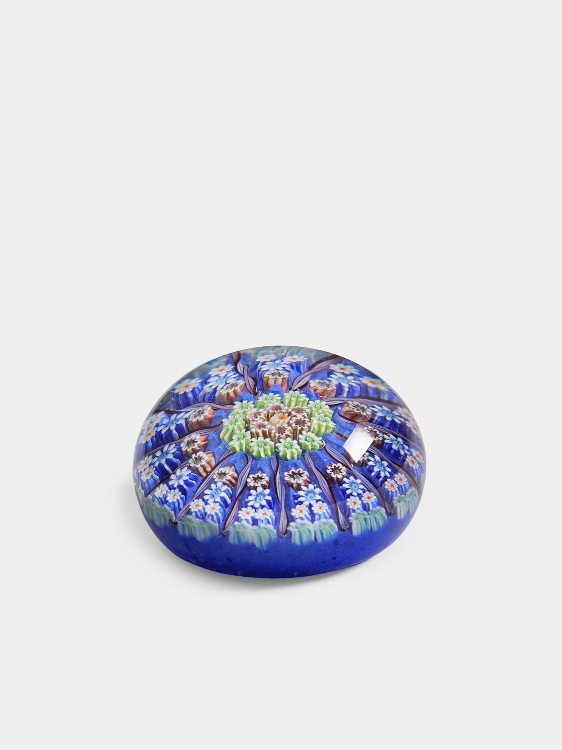 Antique and Vintage - 1930s Murano Glass Paperweight - Blue - ABASK - 