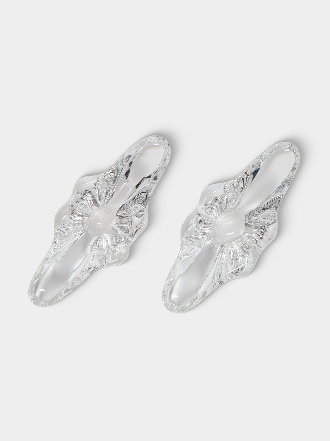 Antique and Vintage - 1980s Sèvres Crystal Salt Dishes (Set of 2) - Clear - ABASK