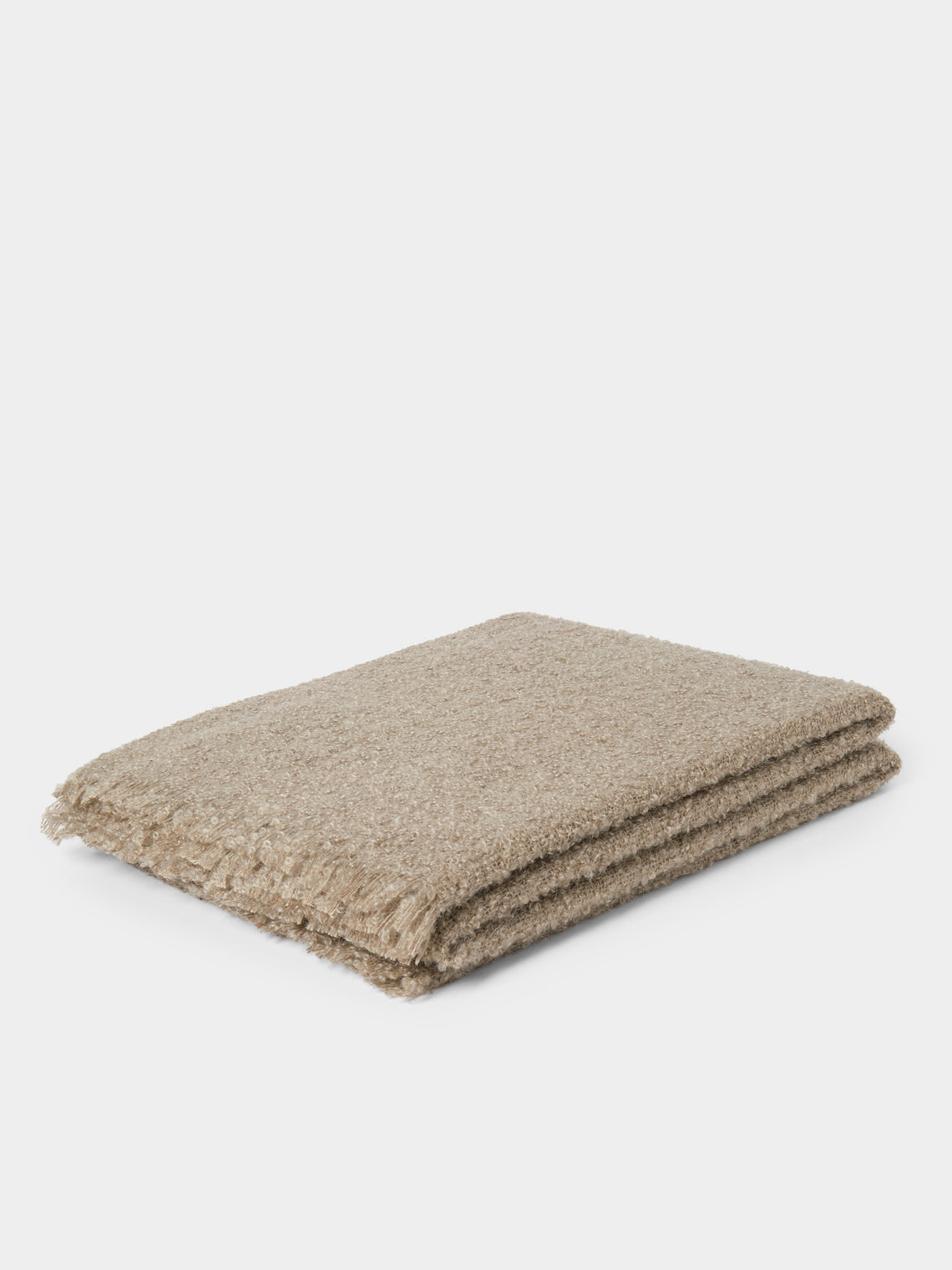 Brun de Vian-Tiran - Cirrus Handwoven Mohair Throw (71in/1.8m) - Green - ABASK