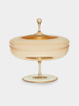 Lobmeyr - Hand-Blown Crystal Flat Candy Dish - Gold - ABASK - 