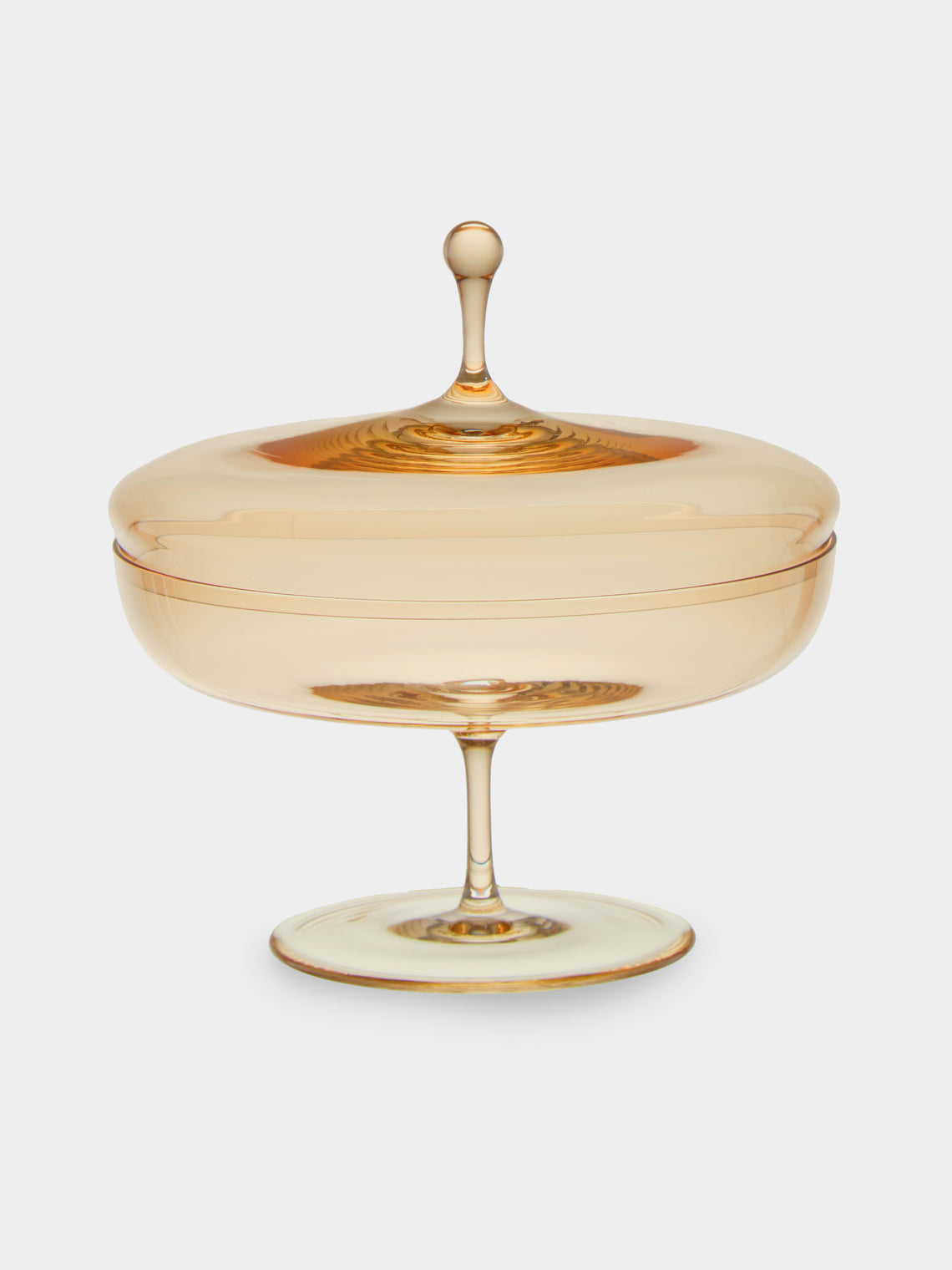 Lobmeyr - Hand-Blown Crystal Flat Candy Dish - Gold - ABASK - 