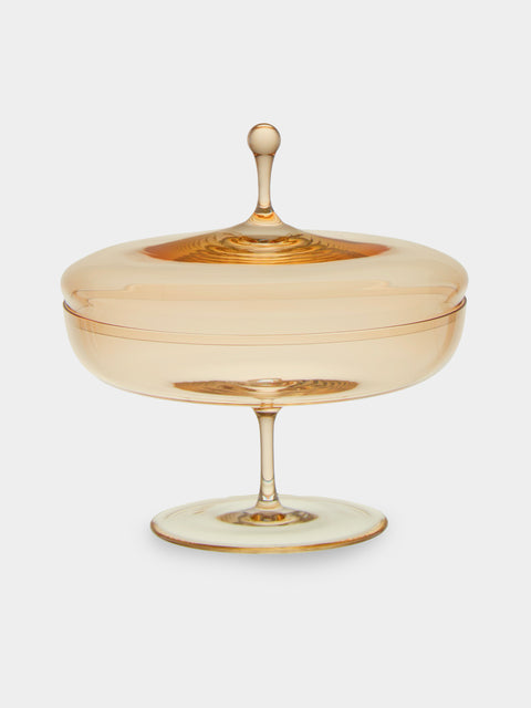 Lobmeyr - Hand-Blown Crystal Flat Candy Dish - Gold - ABASK - 
