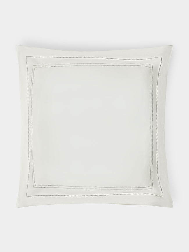 Volga Linen - Hem-Stitch Linen Pillowcases (Set of 2) -  - ABASK - 