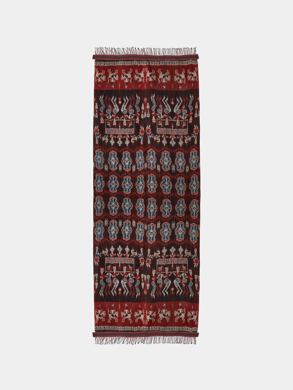 R Collective - Karihu Hayati Ikat Cotton Bed Blanket (106.5in/2.7m) - Multiple - ABASK - 