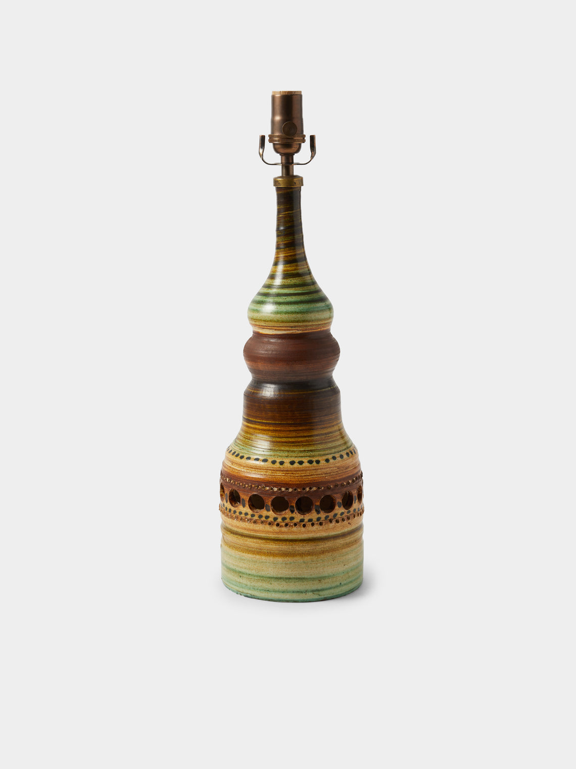 Antique and Vintage - 1960s Georges Pelletier Ceramic Table Lamp - Multiple - ABASK - 