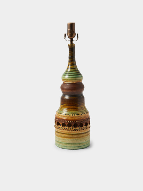 Antique and Vintage - 1960s Georges Pelletier Ceramic Table Lamp - Multiple - ABASK - 