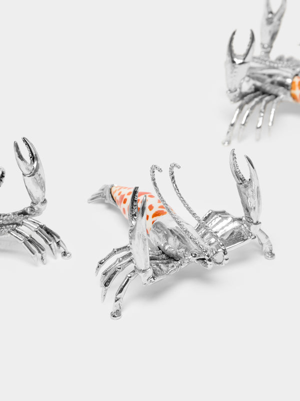 Objet Luxe - Silver-Plated and Shell Menu Holder -  - ABASK